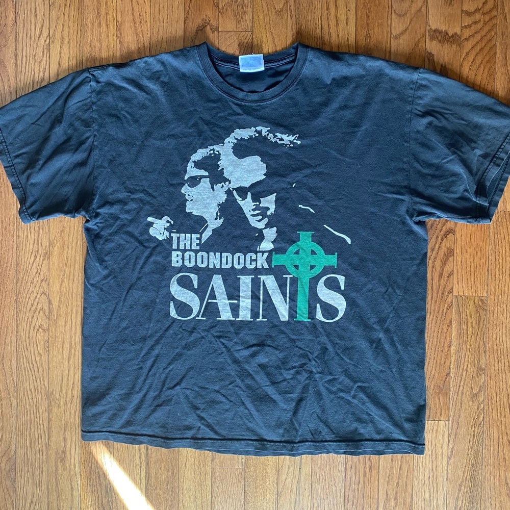 Vintage The Boondock Saints Irish Catholic Brothers Movie Promo Graphic Tee